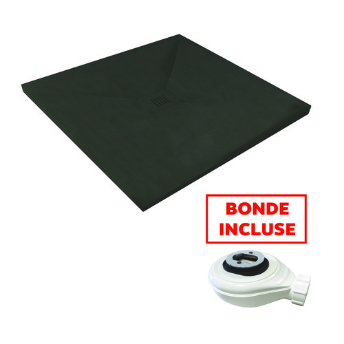 Receveur de Douche résine de synthèse Nola noir 90x90